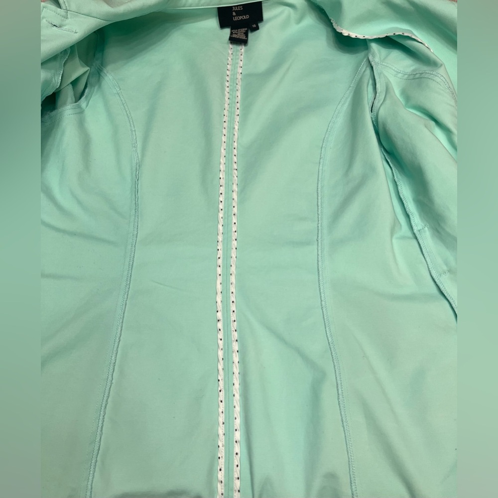 Jules & Leopold  Coat Women’s Size 10 Light Blue - Picture 10 of 16